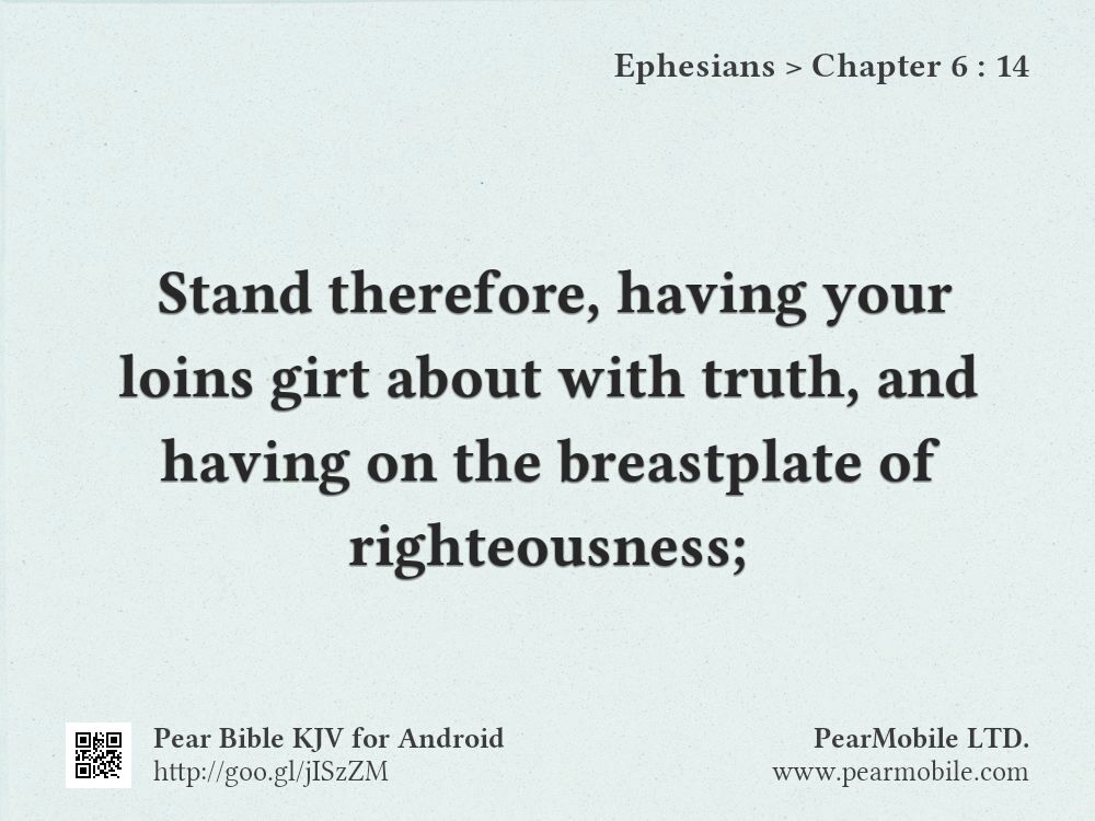 Ephesians, Chapter 6:14